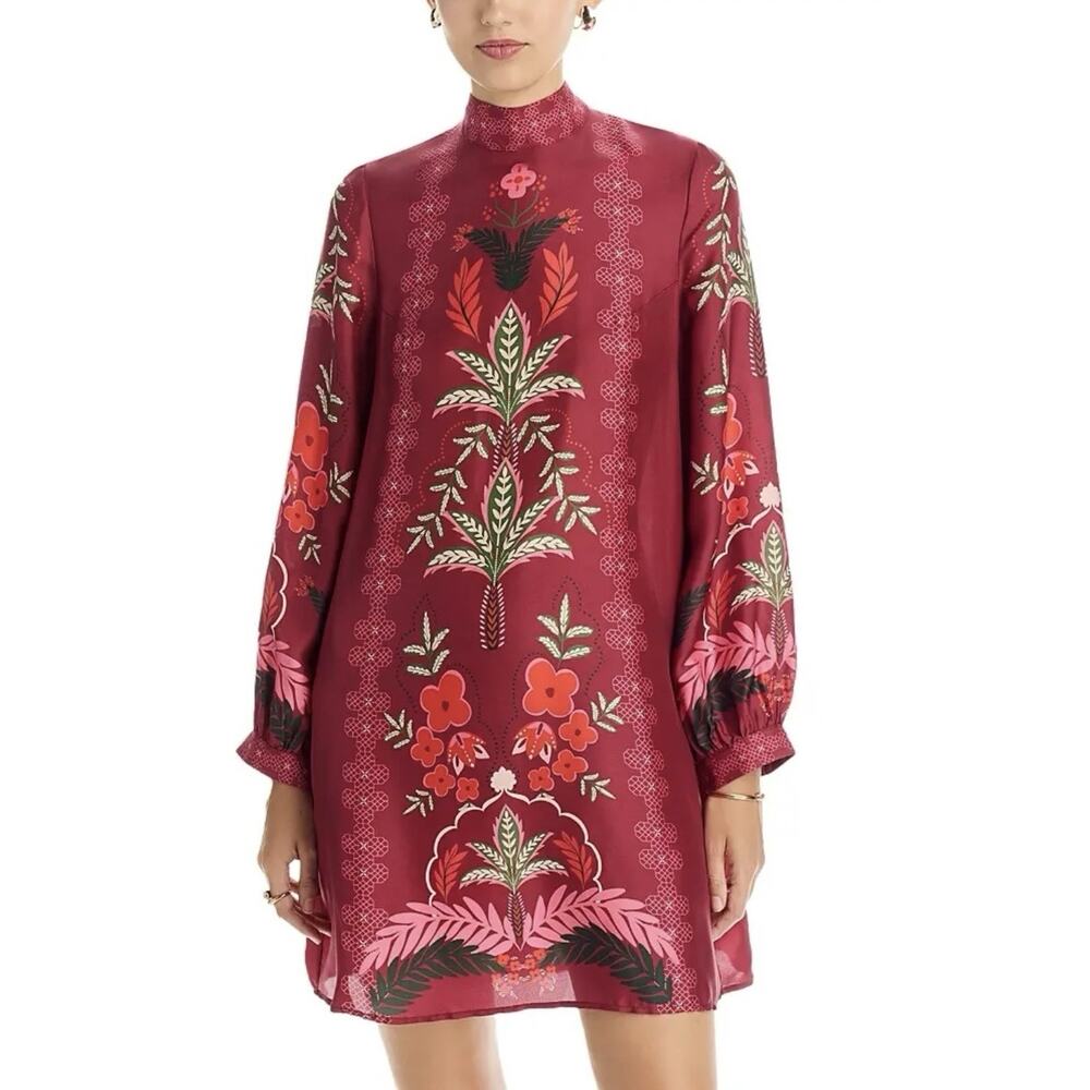 Johnny Was KALOVA MINI DRESS Silk Blend $398 Small